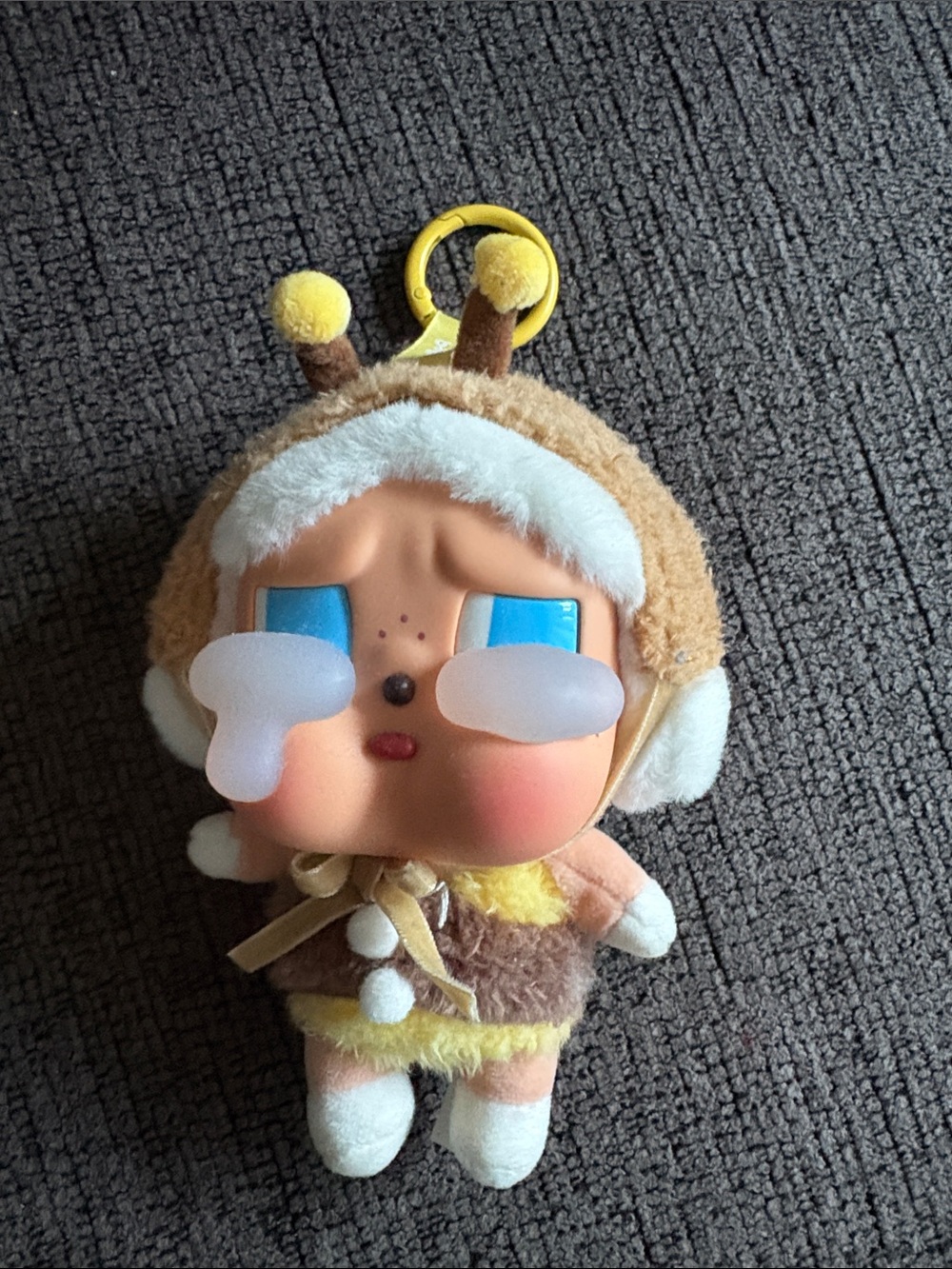 POPMART Crybaby Bumblebee Plush Dangler